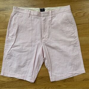 J.Crew Shorts Mens 35 Seersucker Striped Rivington 11 Inch Chino